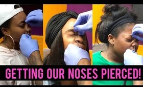 Getting My Nose Pierced with My Besties VLOG | 3 People, 3 Reactions