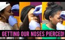Getting My Nose Pierced with My Besties VLOG | 3 People, 3 Reactions