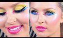Bright Makeup Tutorial! ♡ Futuristic & Crazy Colorful