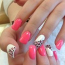 pink, white & leopard 