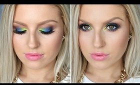 Drugstore Chit Chat Tutorial! ♡ Affordable Blue & Neon Yellow Eyes!