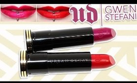 Review & Swatches: URBAN DECAY Gwen Stefani Lipsticks | Dupes!