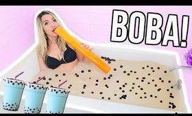 BOBA MILK TEA BATH CHALLENGE!