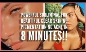 POWERFUL SUBLIMINAL  AFFIRMATIONS FOR PERFECT FLAWLESS SKIN! WARNING  ⚠️THIS REALLY WORKS!!!
