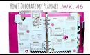 How I Decorate My Filofax Planner // Pink, Gold, Black //  villabeauTIFFul