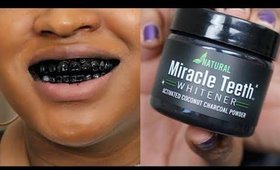 Activated Coconut Charcoal Teeth Whitening Powder ! (1st Impression) J_CopelandMakeup