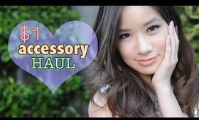 $1 Accessory Haul - Cute Earrings, Necklaces & Hair accessories!