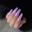 Shimmer purple nails 