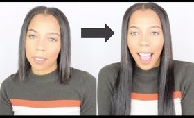 How to Clip in Hair Extensions | Short To Long Hair Instanly lol