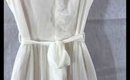 Thin Handmade Sleeveless Long White Sheer See Through Dress Show and Tell