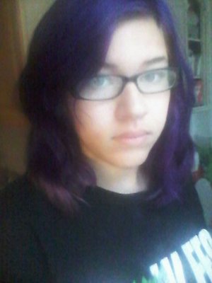 its color sparks purple passion. i bleched my hair and the lighter ur hair color the longer u leave it on. I left it on for 50 minutes 