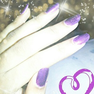 my sparkly purple experiment