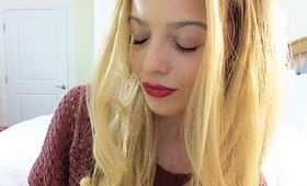 Holiday 2012 Makeup Look = Bold Red Lips & Shimmer Eyes! | TheStylesMeow