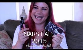 NARS FALL 2015 SWATCHES!!!!