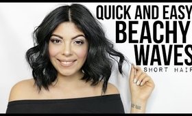 HOW TO: BEACHY WAVES SHORT HAIR TUTORIAL | SCCASTANEDA