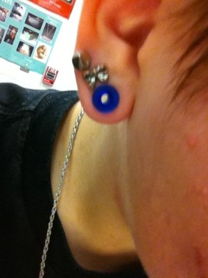sized up my gauges, finally can wear tunnels!😍❤