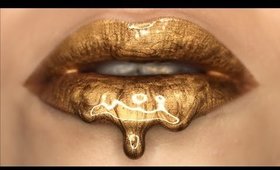 DRIPPING IN GOLD! Trying Out Metallic Lip Colors