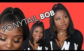 ♡ Poppin Half Up Bob Ponytail | Dsoar Hair