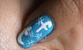 Internet FB & Twitter nail design- Easy Nail Design Beginners Short Nails - design tutorials