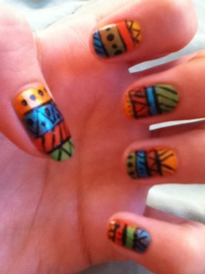 I know it looks bad but it was my first try (: