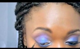 Purlple and Blue MakeUp Tutorial