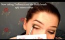 blacken green whit gold Make up tutorial