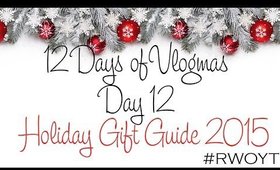 Holiday Gift Guide - Vlogmas