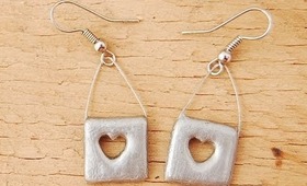Be my Valentine Polymer Clay Heart Earrings