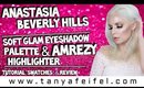 ABH Soft Glam Palette & Amrezy Highlight | Tutorial, Swatches, & Review #WOW! | Tanya Feifel