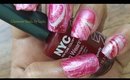 GNbL-Peppermint Water Marble Nail Art
