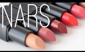 NARS Lipstick Swatches 9 colors