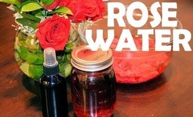 ✿ DIY How to Make ROSEWATER, Homemade Facial Toner, Setting Spray, Facial Steam ✿