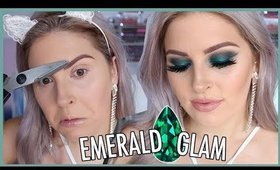 Glam Emerald Makeup! 🐸💍 GEMSTONE SERIES!