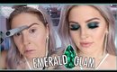 Glam Emerald Makeup! 🐸💍 GEMSTONE SERIES!