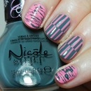Nicole by OPI Carnival Cotton Candy and Goodbye Shoes Look