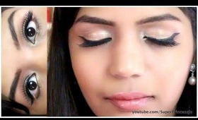 Spring 2014 Makeup Tutorial ,How To Do Cat Eyes Tutorial ,Gold Eye Makeup SuperPrincessjo