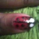 Lady Bug Nails
