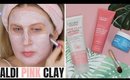 ALDI PINK CLAY SKINCARE COLLECTION REVIEW - SAND & SKY DUPES?!