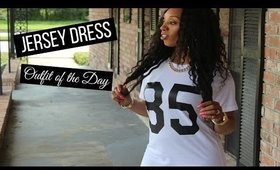 Jersey Dress Outfit of the Day