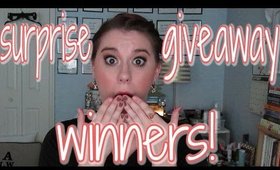 Surprise Giveaway Winners!