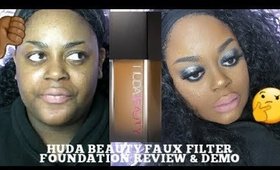 THE BEST FOUNDATION EVER? HUDA BEAUTY FAUX FILTER DEMO + WEAR TEST