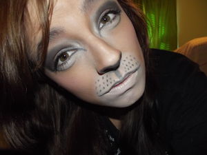 Makeup Resembling a cat.