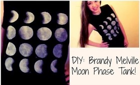 DIY: Brandy Melville - Moon Phase Tank!