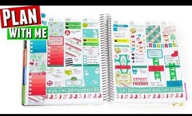 Plan As I Go Christmas Plan With Me Erin Condren Vertical Life Planner Weekly Spread #80