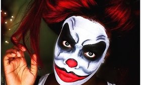 Scary Clown Halloween Makeup - Kryolan Aqua Color