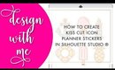 Design With Me | How to Create Kiss Cut Icon Stickers in Silhouette Studio® | Bliss & Faith Paperie