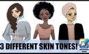 HOW TO COLOR || 3 DIFFERENT SKIN TONES! w/ Drawing Amino App!