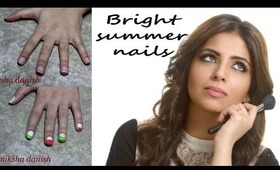 Bright Summer Nails: Samiksha Danish