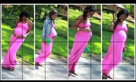 Spring Pregnancy Fashion Outfit of the Day (9 months pregnant)