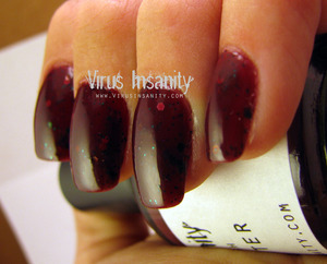 Virus Insanity nail polish, Face Eater.

www.virusinsanity.com